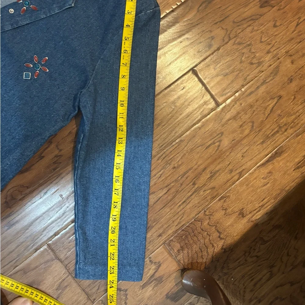 Vintage Lori of California Western Denim Blazer – Hand Painted embleshed - Picture 11 of 12